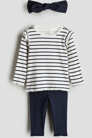 H&M Driedelige set van katoenen tricot