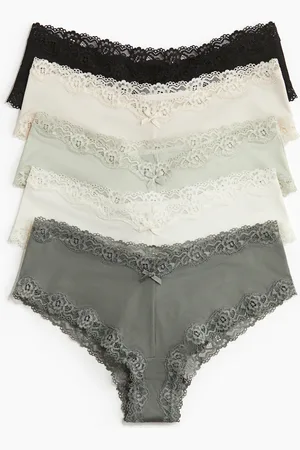 H&M Set van 5 slips van microvezel - Hipster