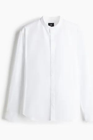 H&M Overhemd met halsboordje - Regular Fit