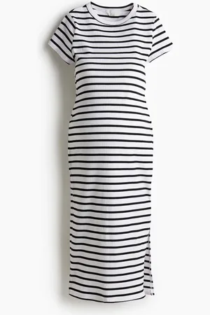 H&M MAMA Geribde T-shirtjurk