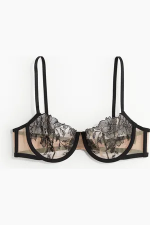 H&M Balconette-bh met borduursel