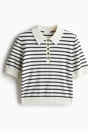H&M Fijngebreide polotop