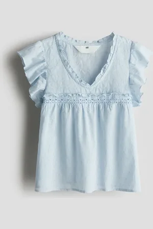 H&M Katoenen blouse met volants