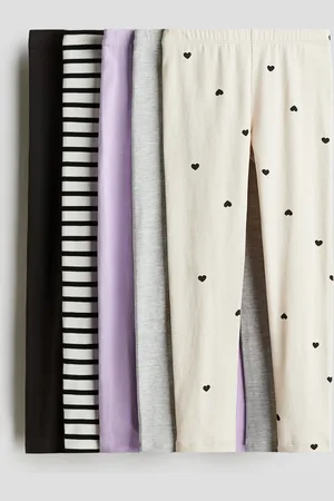 H&M Set van 5 tricot leggings