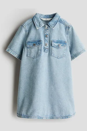 H&M Denim overhemdjurk