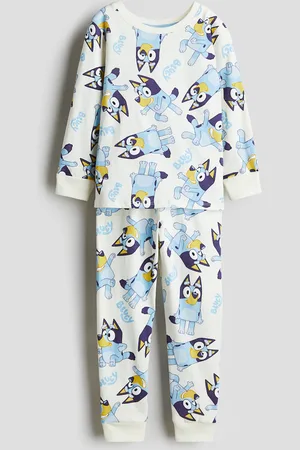 H&M Pyjama van katoenen tricot met print