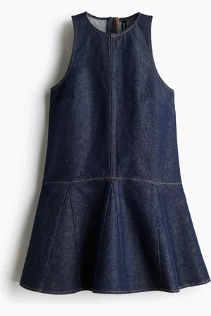 H&M Denim jurk met uitlopende rok