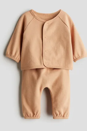 H&M Tweedelige set van superzacht katoenen tricot