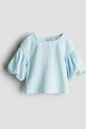 H&M Blouse van katoenen mousseline