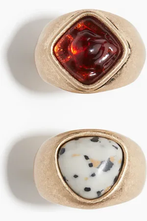 H&M Set van 2 gedecoreerde ringen