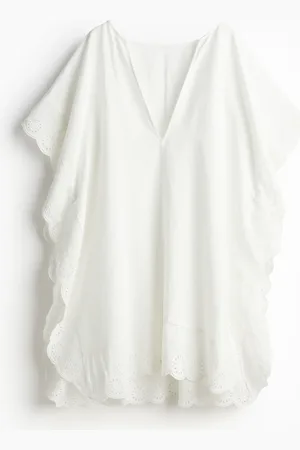 H&M Strandkaftan met broderie anglaise