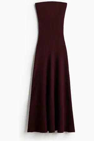 H&M Ribgebreide bandeaujurk