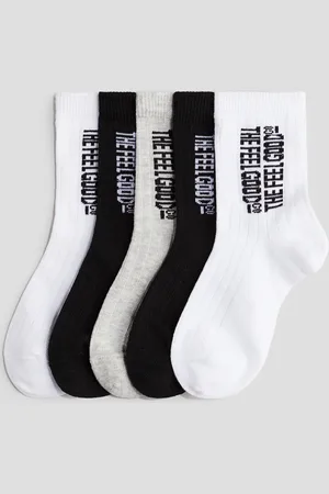 H&M 5 paar geribde sokken