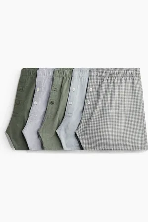 H&M Set van 5 geweven katoenen boxershorts