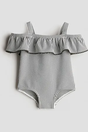 H&M Cold-shoulderbadpak met volant