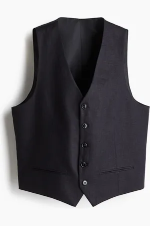 H&M Linnen kostuumgilet - Slim Fit