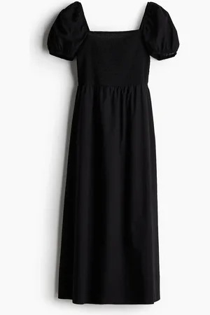 H&M Puff-sleeved cotton dress