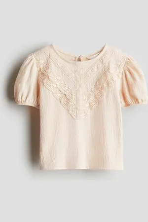 H&M Katoenen blouse met kant