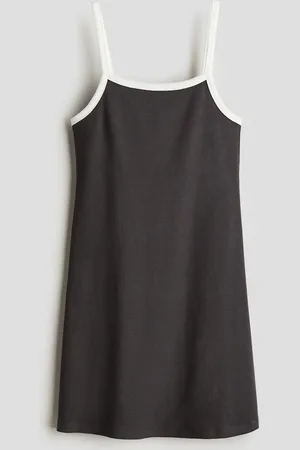 H&M Strappy jurk van katoenen tricot