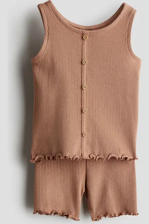 H&M Tweedelige set van katoenen tricot