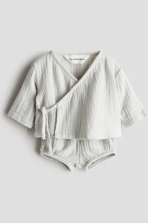 H&M Tweedelige set van katoenen mousseline