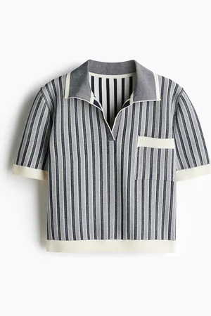 H&M Ribgebreide polotop
