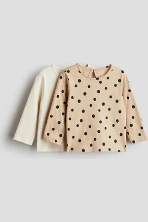 H&M Set van 2 katoenen tops met lange mouwen