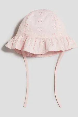 H&M Katoenen zonnehoed met broderie anglaise