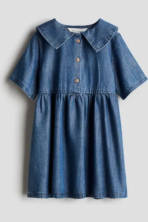 H&M Denim jurk van katoenmix
