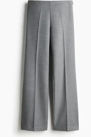 H&M Flared broek met persvouwen