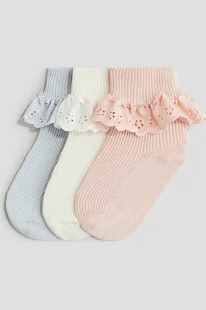 H&M 3 paar sokken met omslag
