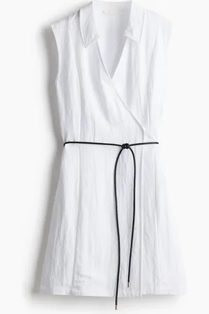 H&M Overslagjurk met strikbandje