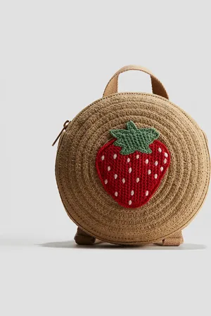 H&M Ronde rugzak van stro