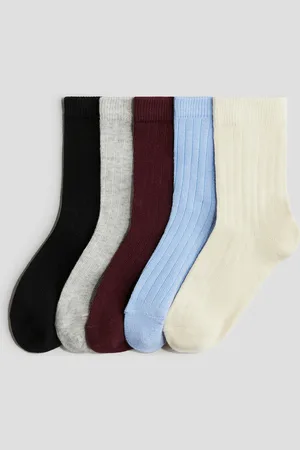 H&M 5 paar geribde sokken