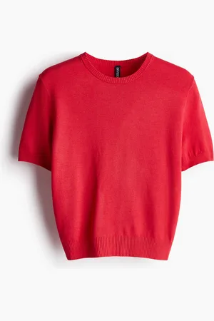 H&M Fijngebreid T-shirt