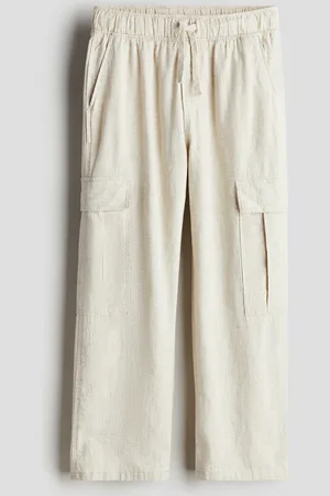 H&M Utilityjoggers van linnenmix