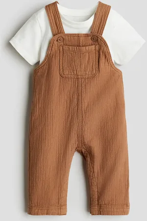 H&M Tweedelige set - Salopette en shirt