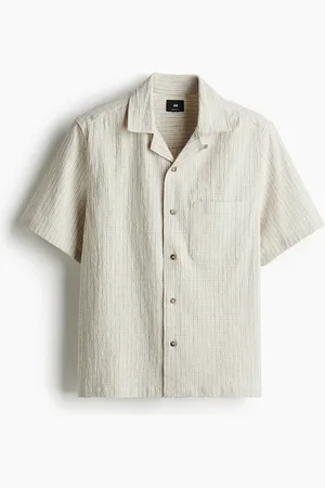 H&M Casual overhemd van linnenmix - Regular Fit