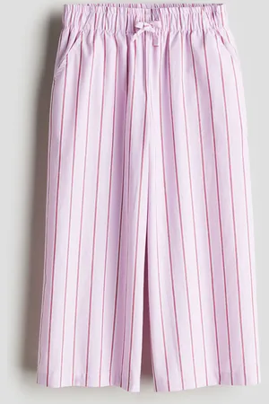 H&M Wijde pull-on broek van popeline