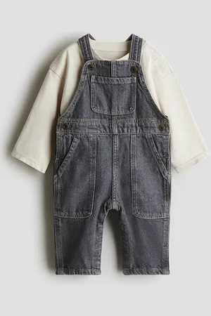 H&M Tweedelige set - Salopette en shirt