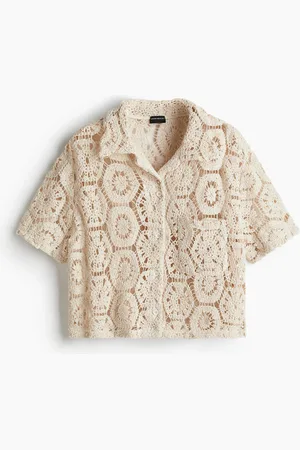 H&M Crochetbeach Shirt Co-ord