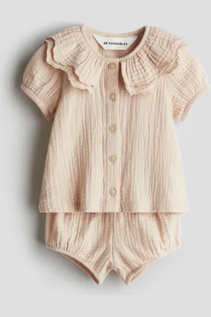 H&M Tweedelige set van katoenen mousseline