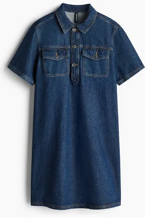 H&M Denim jurk met korte mouwen