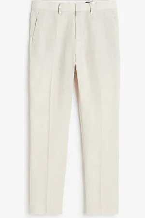 H&M Linnen kostuumpantalon - Slim Fit