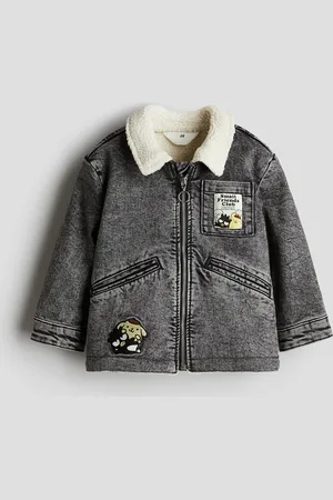 H&M Denim jack met teddy voering