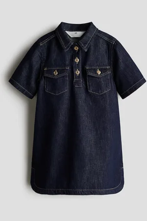 H&M Denim overhemdjurk