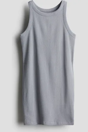 H&M Jurk van ribtricot