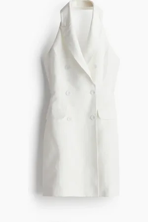 H&M Halterjurk van linnenmix