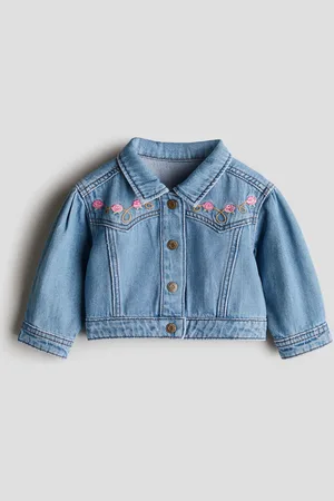 H&M Denim jack met borduursel