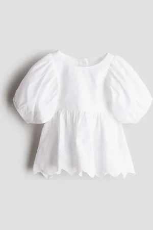 H&M Blouse met broderie anglaise